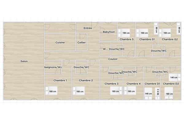 Plan Intérieur Gite